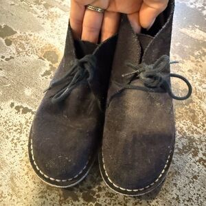 Zara Kids Black Suede Boots